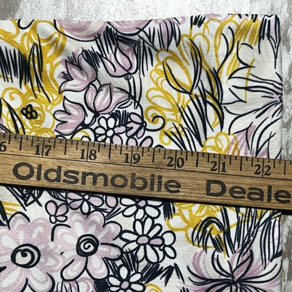 Vintage 70s Mock Neck Floral Tank Top Psychedelic Boho Festival Blouse XS - Picture 6 of 6